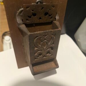 Antique cast iron matchbook dispenser